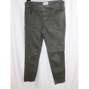 Free People Womens Green Moto Jeans 29